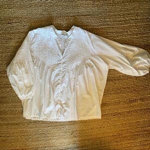 Woman Within Bright white button down. NWOT. Never worn.